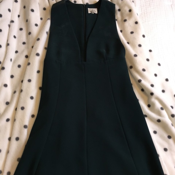 Aritzia - Wilfred - Dark Green Mini Dress - Picture 1 of 4